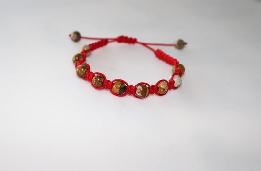 Red Picture Jasper Bracelet